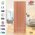 JHK-F01 Bonne qualité Flat Red Sapelli Natural Deep Mold HDF Simple Door Skin Factory